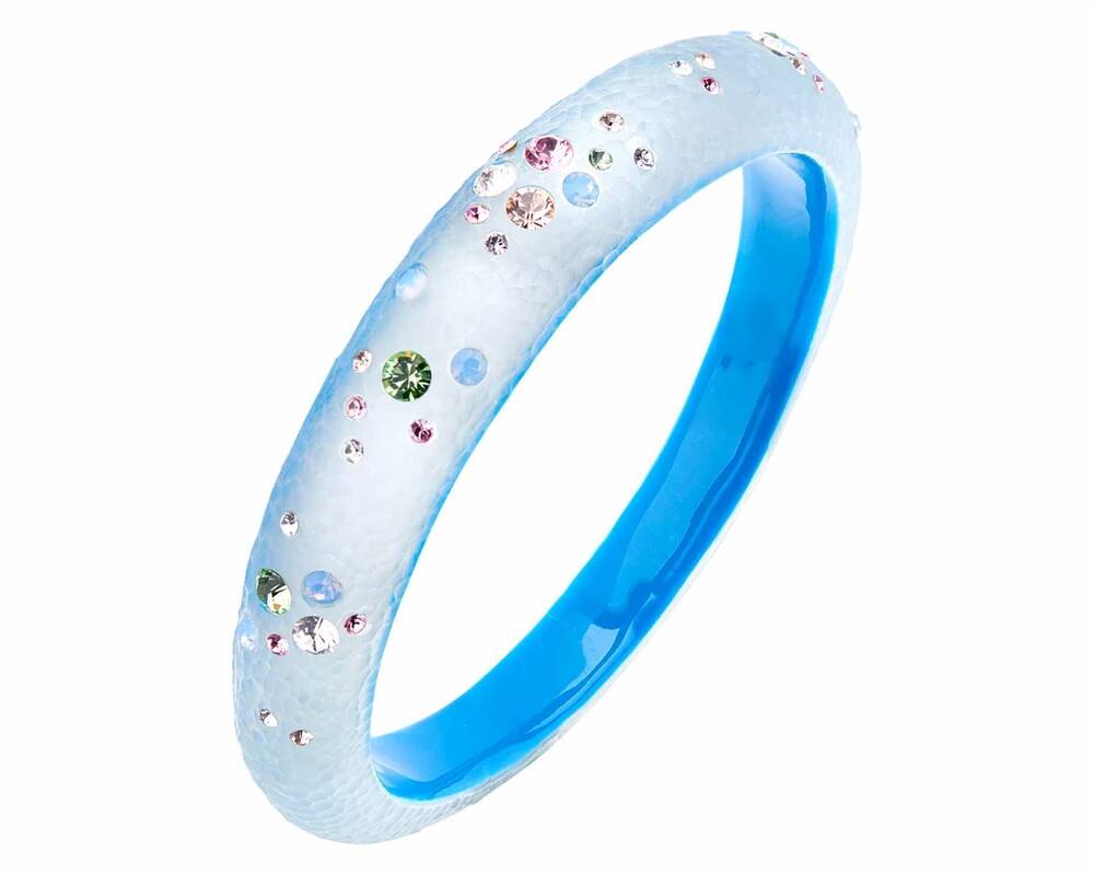 NEW GOLD & HONEY women's bangle bracelet in blue